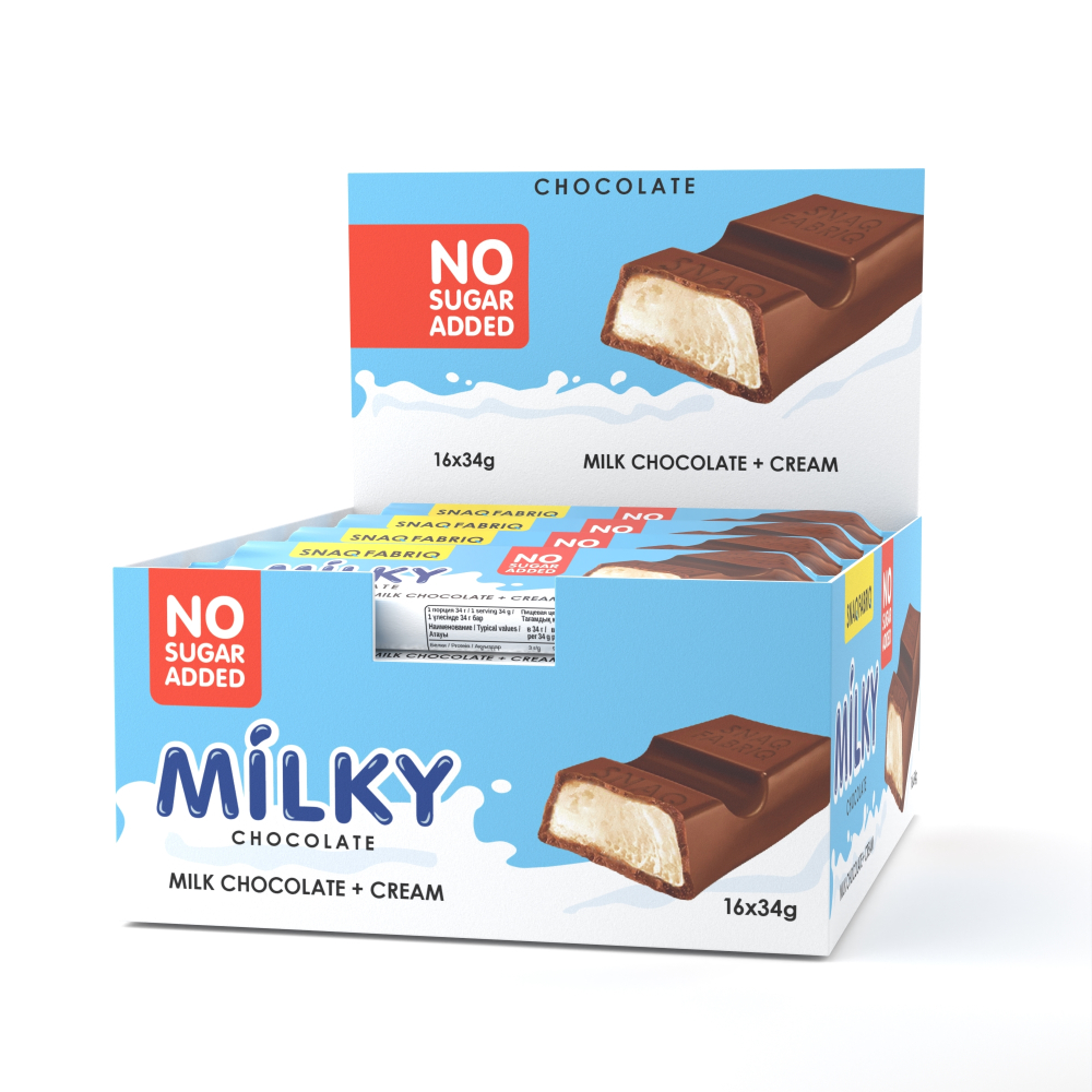 Snaq Fabriq Milky Chocolate Bar 34g